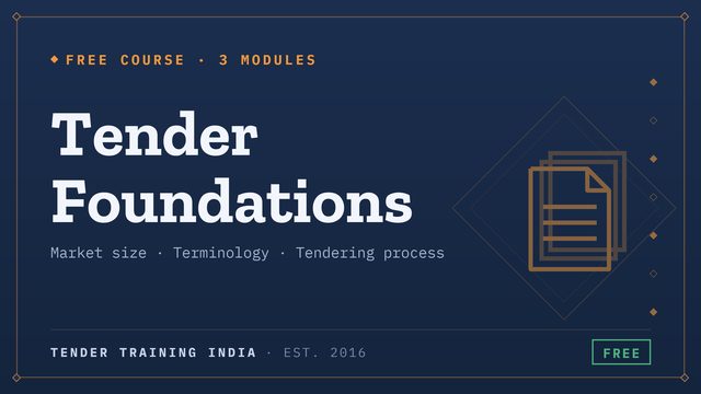 Tender Foundations — free course