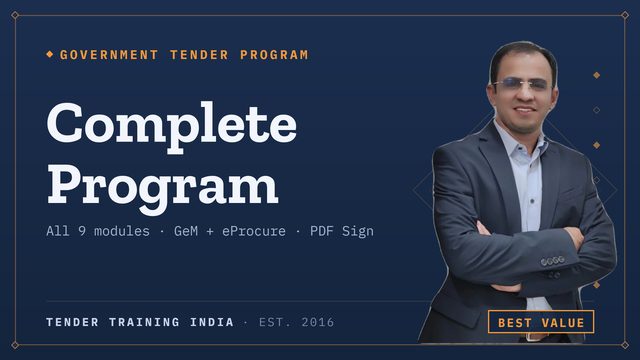 Complete Government Tender Program