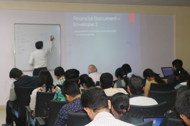 Financial document session on screen