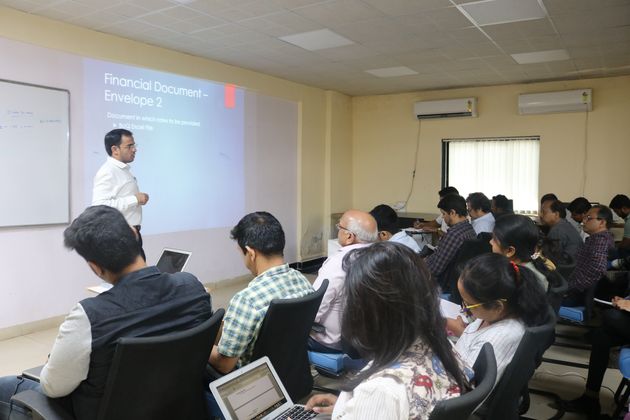 Tender document training in progress